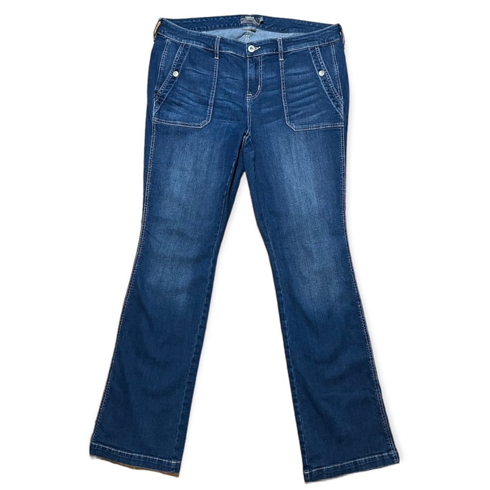 Torrid Slim Boot Vintage Stretch Mid-Rise Snap Pocket Jeans Sz 16T
